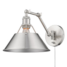 Golden 3306-A1W PW-PW - Yep by Golden Lighting Orwell 1-light Swing Arm Wall Lamp in Pewter